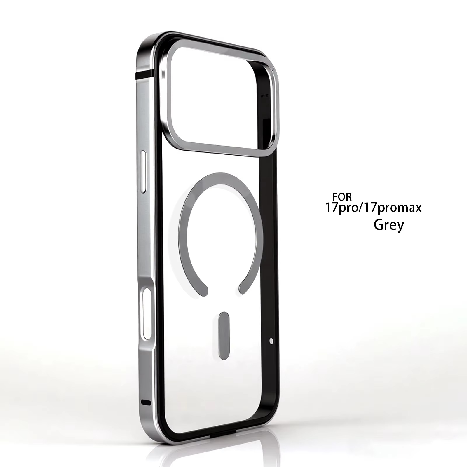 Premium iPhone Case — High-End Metal Frame with MagSafe Magnetic Charging, HD Acrylic Backplate, Durable Aluminum Alloy Protective Design