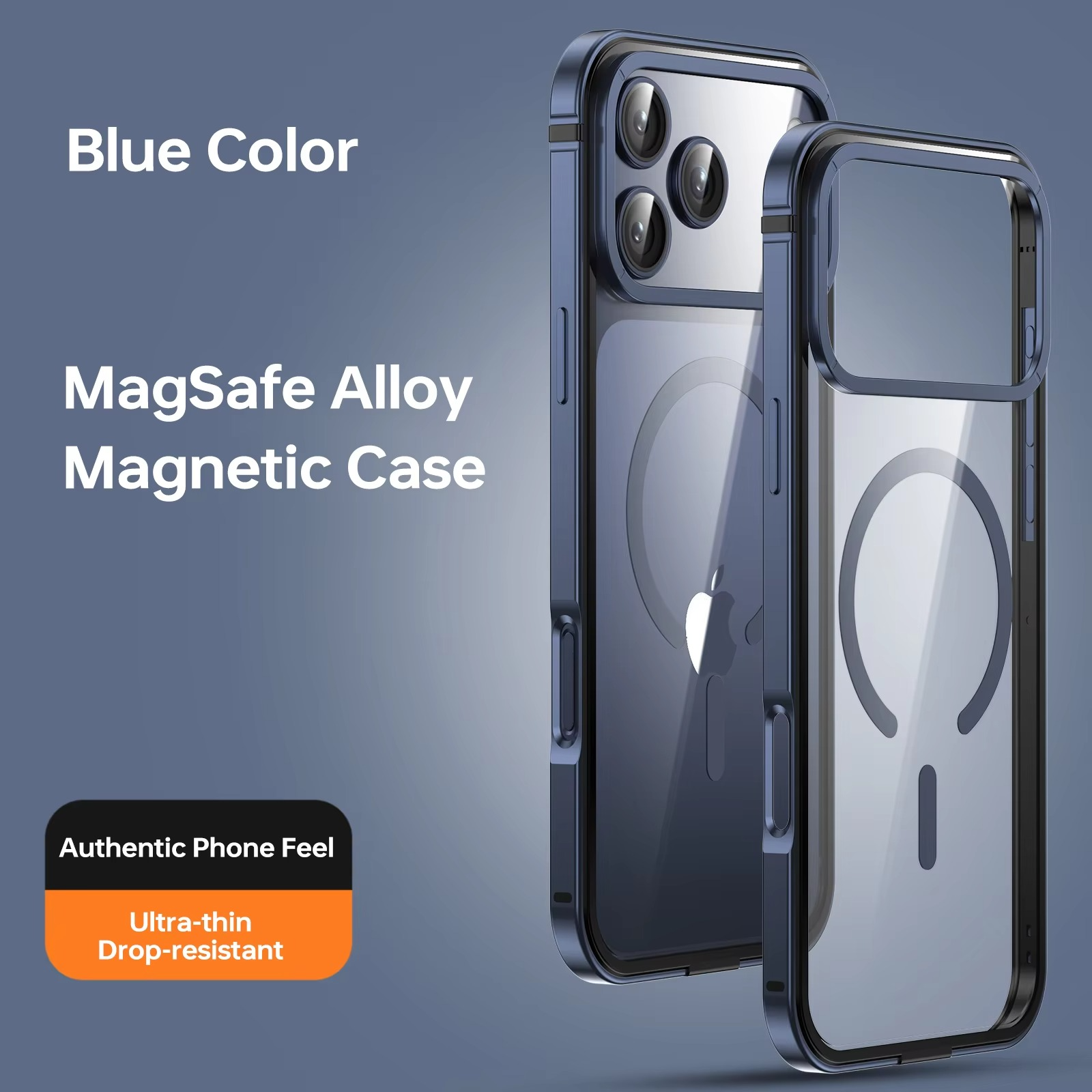Premium iPhone Case — High-End Metal Frame with MagSafe Magnetic Charging, HD Acrylic Backplate, Durable Aluminum Alloy Protective Design