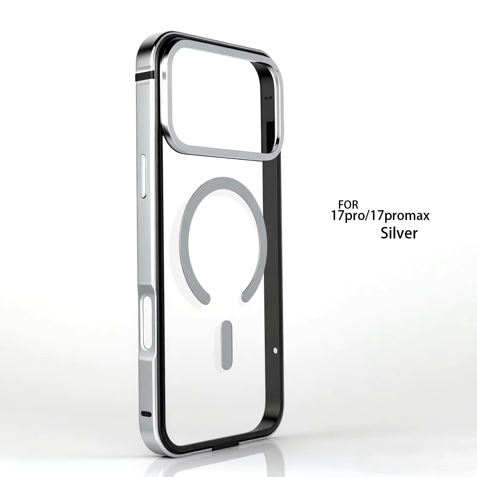 Premium iPhone Case — High-End Metal Frame with MagSafe Magnetic Charging, HD Acrylic Backplate, Durable Aluminum Alloy Protective Design