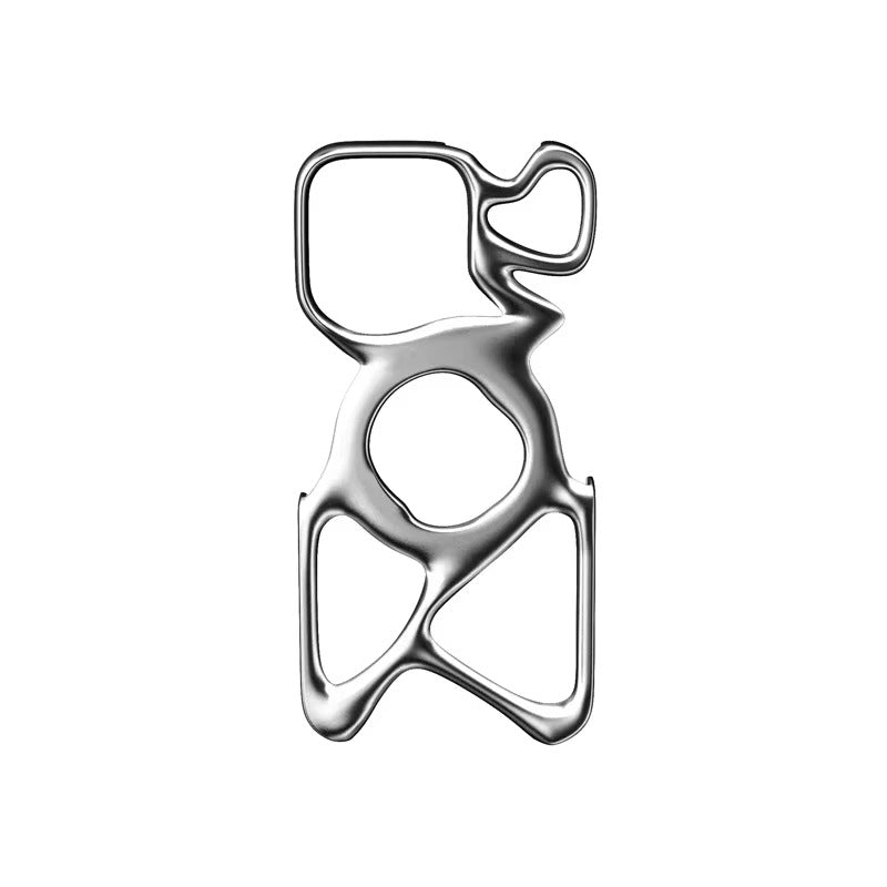 Premium iPhone Case — Hollow Electroplated Magnetic Cover with Shockproof Tough PC Design & Silver Plated Protective Frame