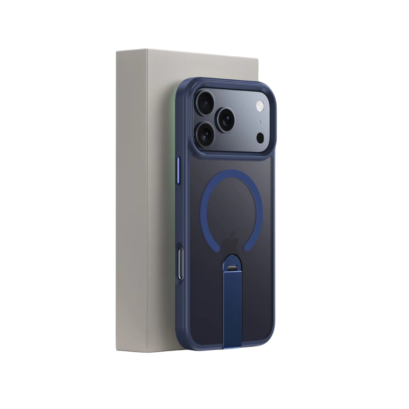 Premium iPhone Case — MagSafe Magnetic PC+TPU Cover with 360° Rotating Stand, Anti-Fingerprint Design and Durable Shock-Resistant Protection