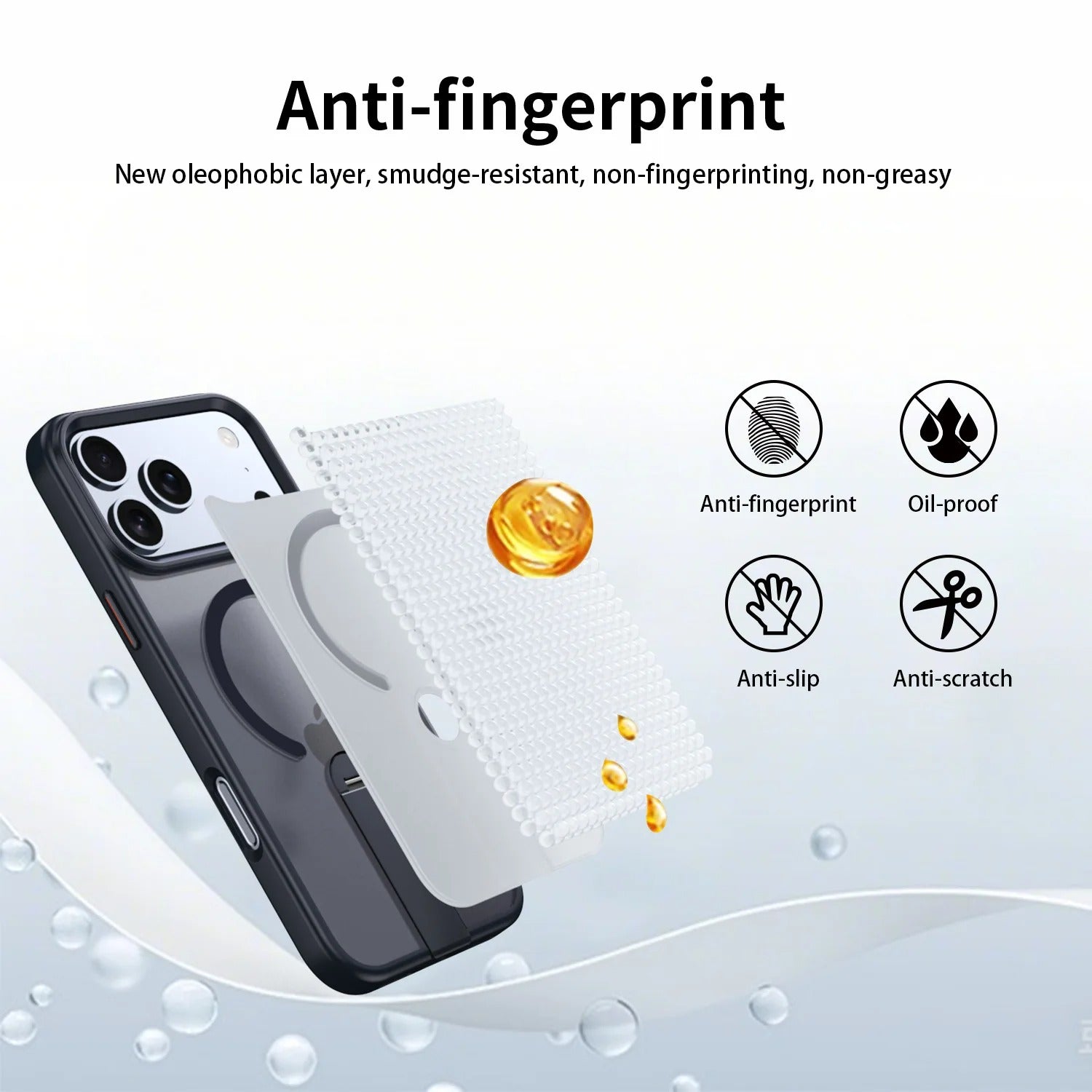 Premium iPhone Case — MagSafe Magnetic PC+TPU Cover with 360° Rotating Stand, Anti-Fingerprint Design and Durable Shock-Resistant Protection