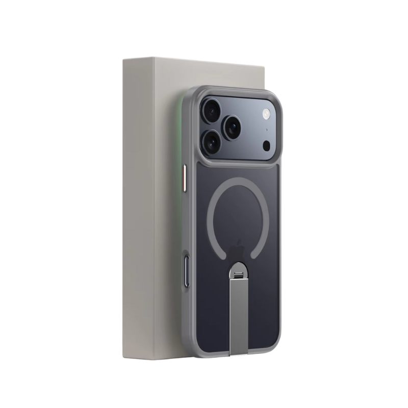 Premium iPhone Case — MagSafe Magnetic PC+TPU Cover with 360° Rotating Stand, Anti-Fingerprint Design and Durable Shock-Resistant Protection