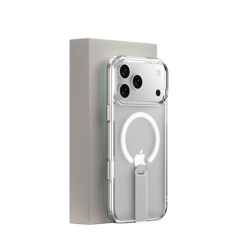 Premium iPhone Case — MagSafe Magnetic PC+TPU Cover with 360° Rotating Stand, Anti-Fingerprint Design and Durable Shock-Resistant Protection