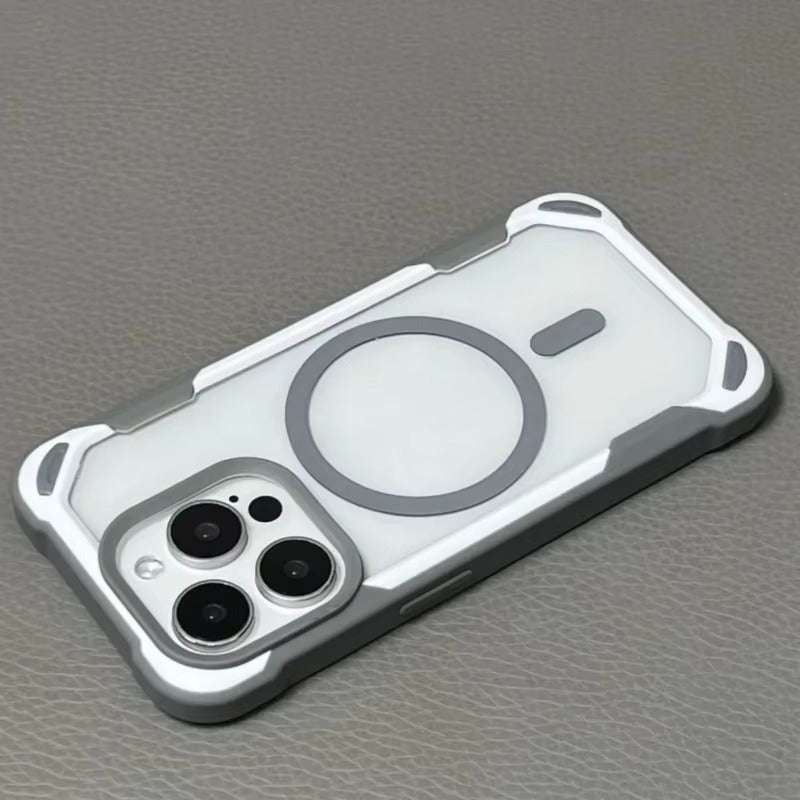 Premium iPhone Case — MagSafe Magnetic Transparent Acrylic Bumper Cover with Shockproof Lightweight Anti-Fingerprint Non-Slip Design