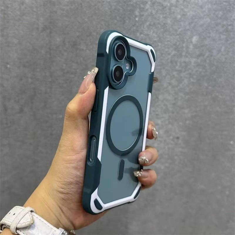 Premium iPhone Case — MagSafe Magnetic Transparent Acrylic Bumper Cover with Shockproof Lightweight Anti-Fingerprint Non-Slip Design