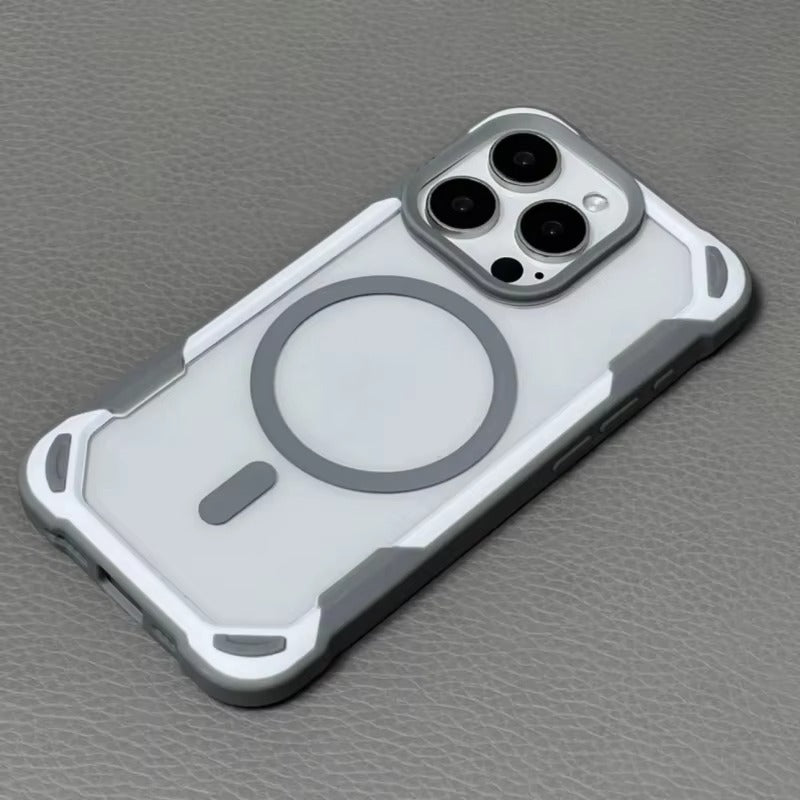 Premium iPhone Case — MagSafe Magnetic Transparent Acrylic Bumper Cover with Shockproof Lightweight Anti-Fingerprint Non-Slip Design