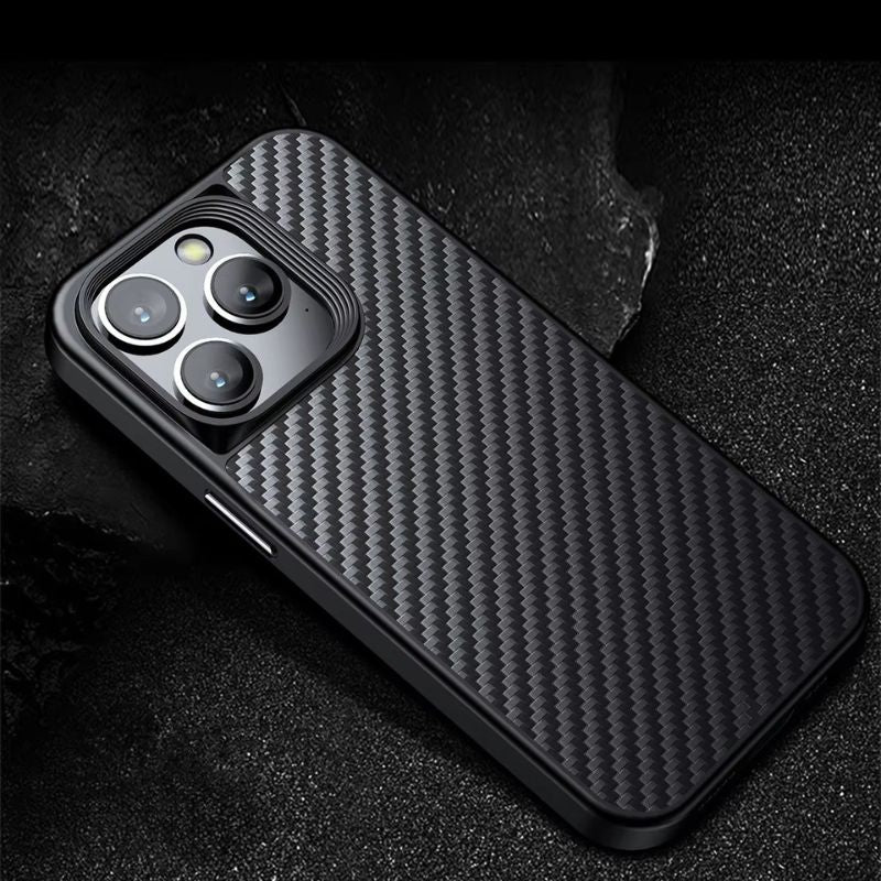 Premium iPhone Case — Magnetic Kevlar Aramid Fiber Cover with Anti-Drop Heavy-Duty Protection, Anti-Fingerprint Non-Slip Design & MagSafe Compatibility