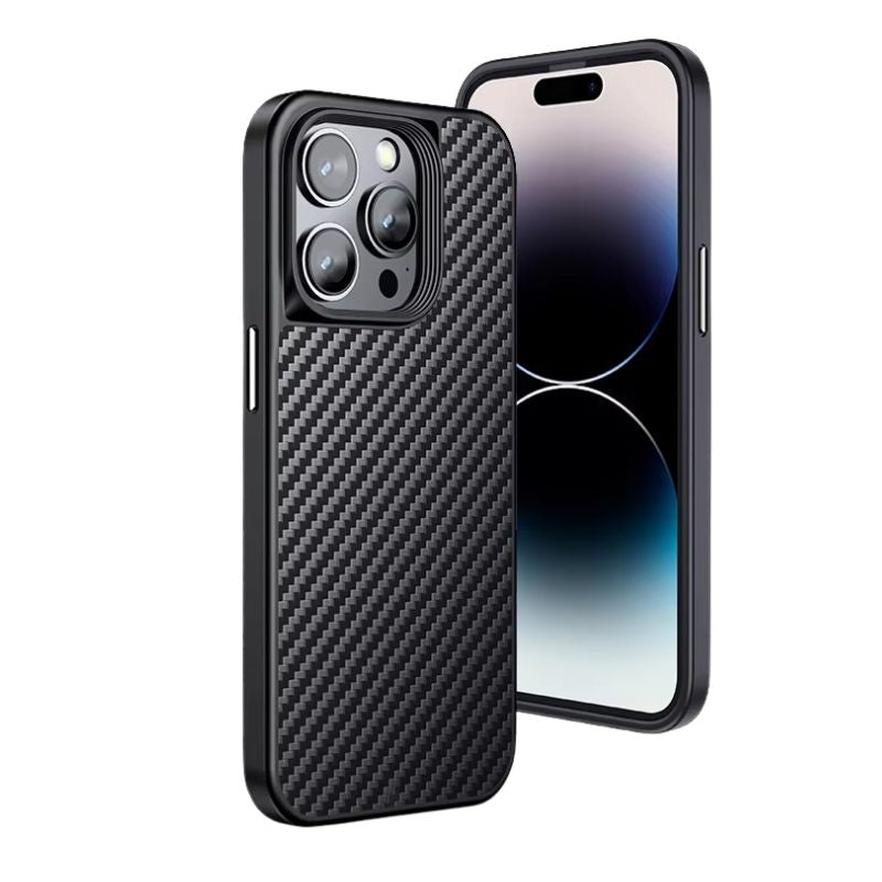 Premium iPhone Case — Magnetic Kevlar Aramid Fiber Cover with Anti-Drop Heavy-Duty Protection, Anti-Fingerprint Non-Slip Design & MagSafe Compatibility