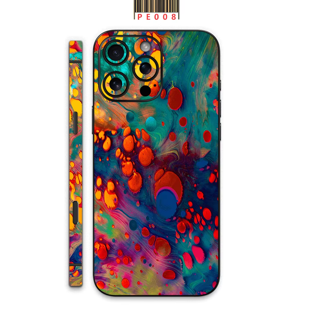 Premium iPhone Case — Matte Skin Wrap Back Film with Hydrogel Side-Frame Protection & Ultra-Thin Scratch-Resistant Decal Design