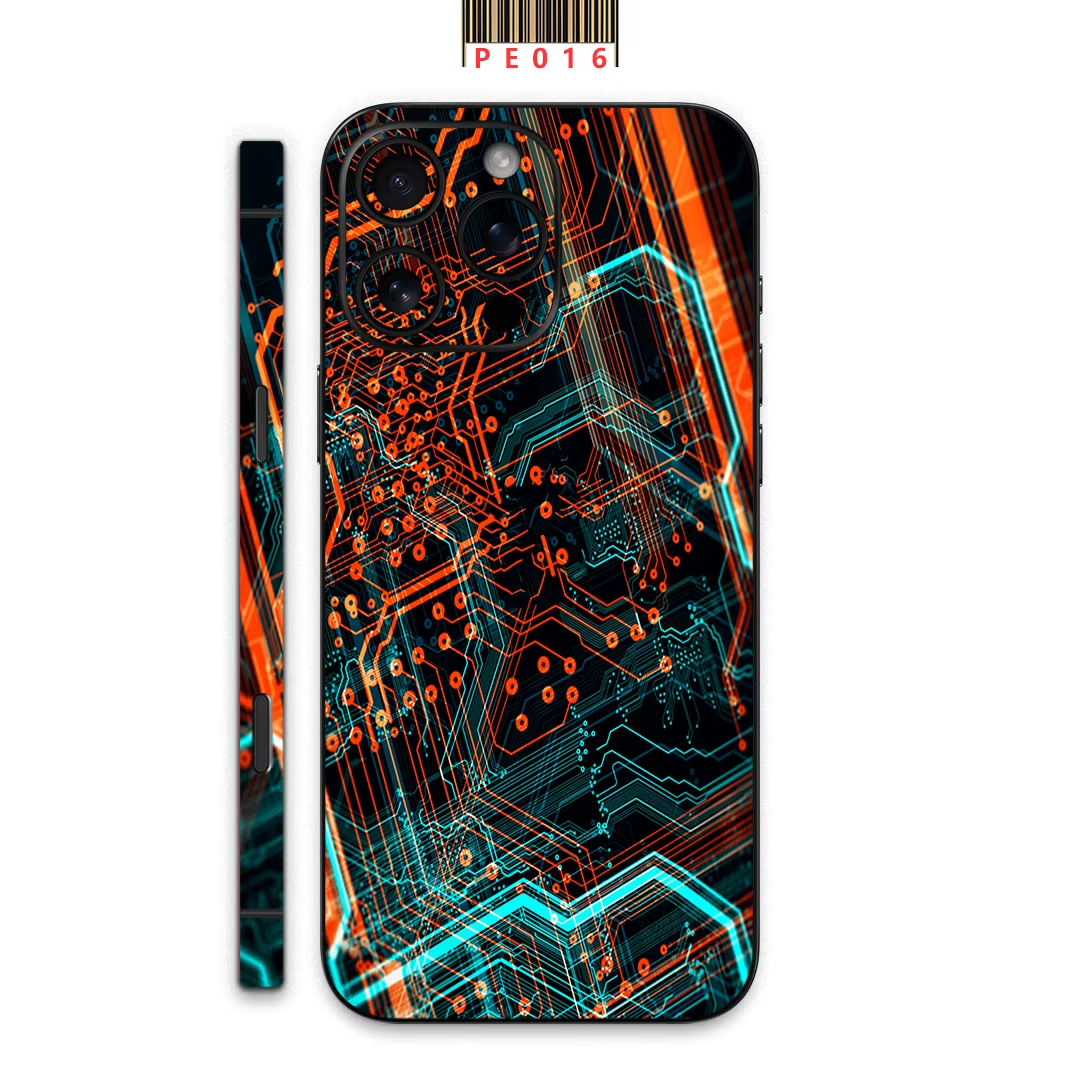 Premium iPhone Case — Matte Skin Wrap Back Film with Hydrogel Side-Frame Protection & Ultra-Thin Scratch-Resistant Decal Design