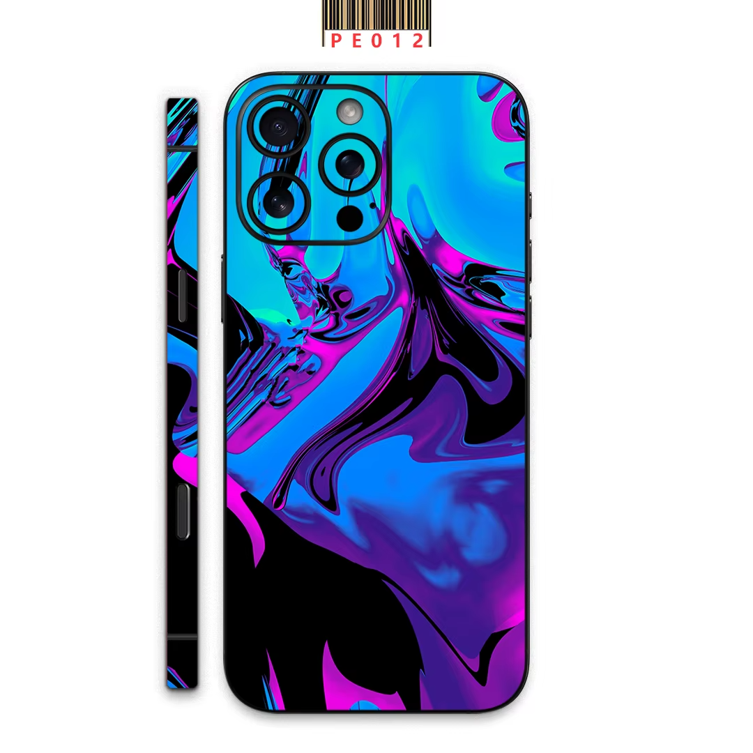 Premium iPhone Case — Matte Skin Wrap Back Film with Hydrogel Side-Frame Protection & Ultra-Thin Scratch-Resistant Decal Design