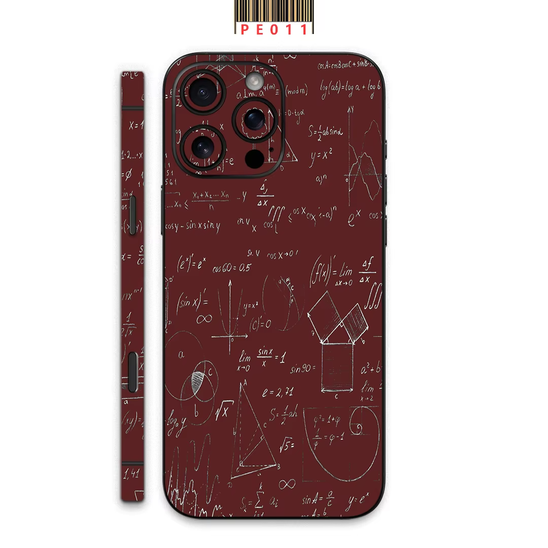 Premium iPhone Case — Matte Skin Wrap Back Film with Hydrogel Side-Frame Protection & Ultra-Thin Scratch-Resistant Decal Design