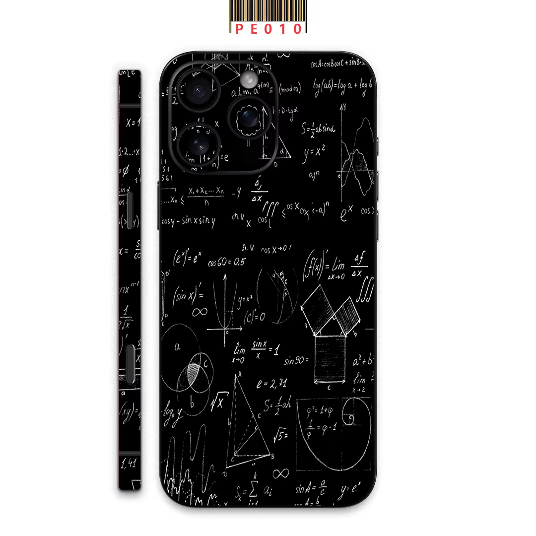 Premium iPhone Case — Matte Skin Wrap Back Film with Hydrogel Side-Frame Protection & Ultra-Thin Scratch-Resistant Decal Design