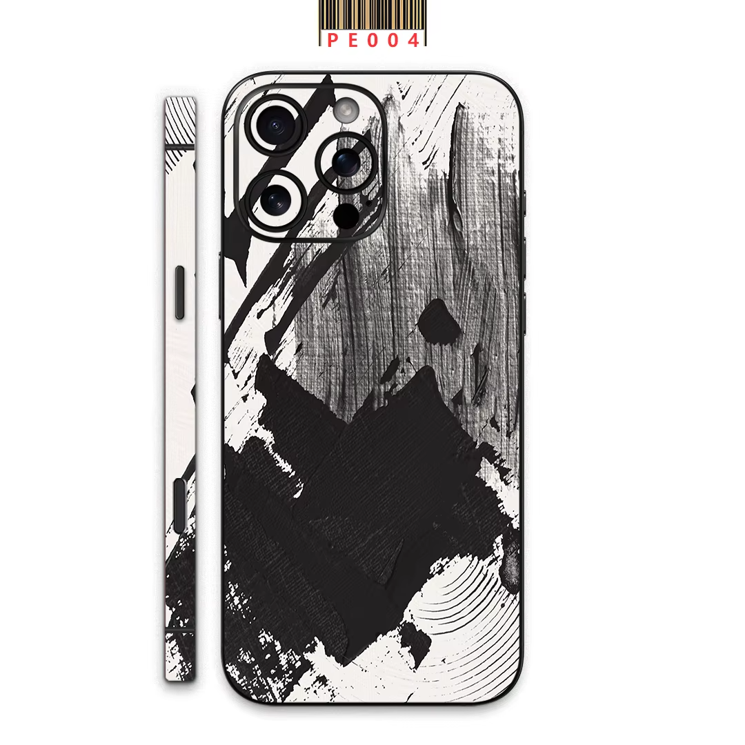 Premium iPhone Case — Matte Skin Wrap Back Film with Hydrogel Side-Frame Protection & Ultra-Thin Scratch-Resistant Decal Design