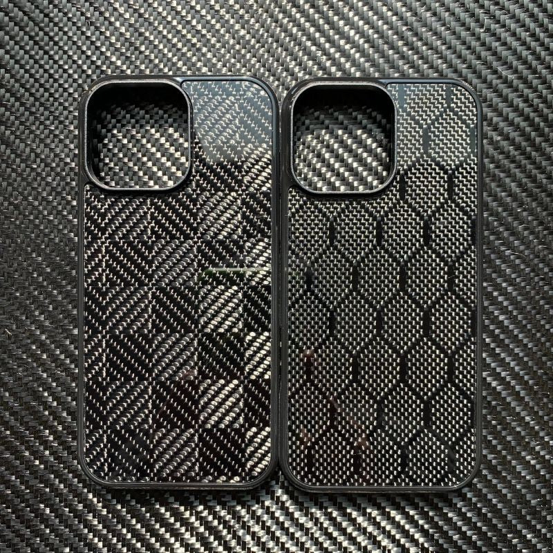 Premium iPhone Case — Real 3K Twill Woven Carbon Fiber MagSafe Cover with Shockproof Dual-Layer Protection, Anti-Fingerprint Lightweight Reflective Design