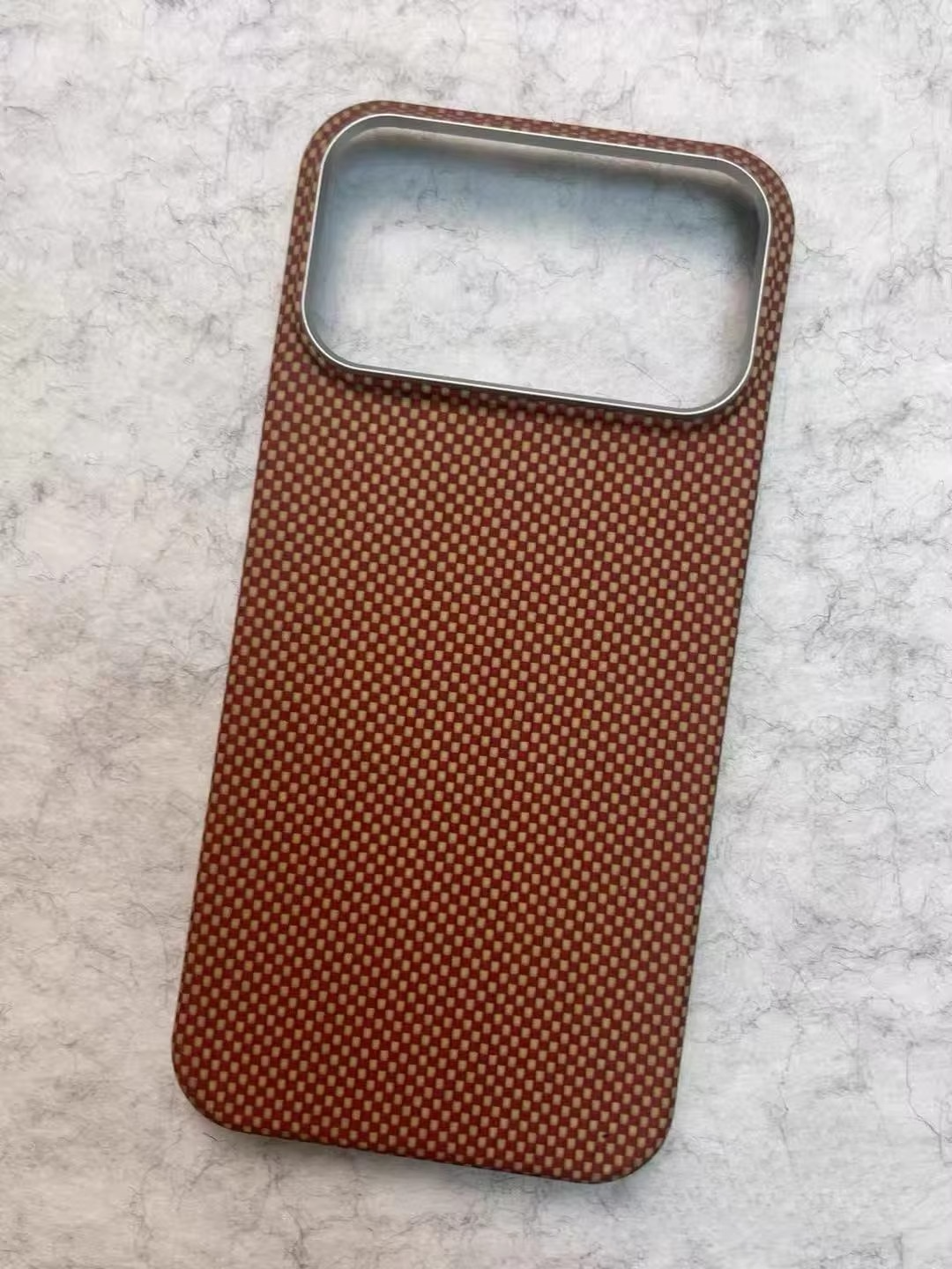 Premium iPhone Case — Real Carbon Fiber Aramid Magnetic Cover with MagSafe Support, Tough Lightweight Protective Design