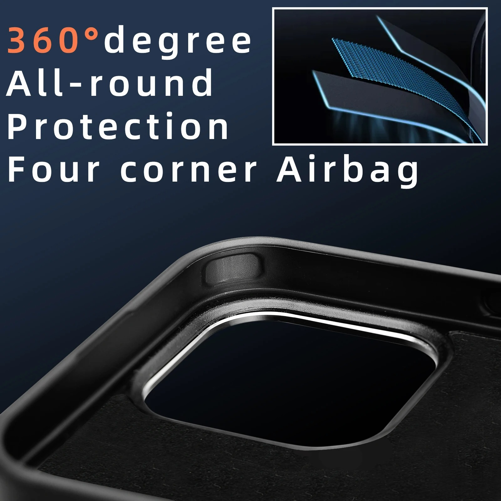 Premium iPhone Case — Real Forged Carbon Fiber MagSafe Cover with Metal Lens & Button Accents, Shockproof Dual-Layer Full-Coverage Lightweight Design