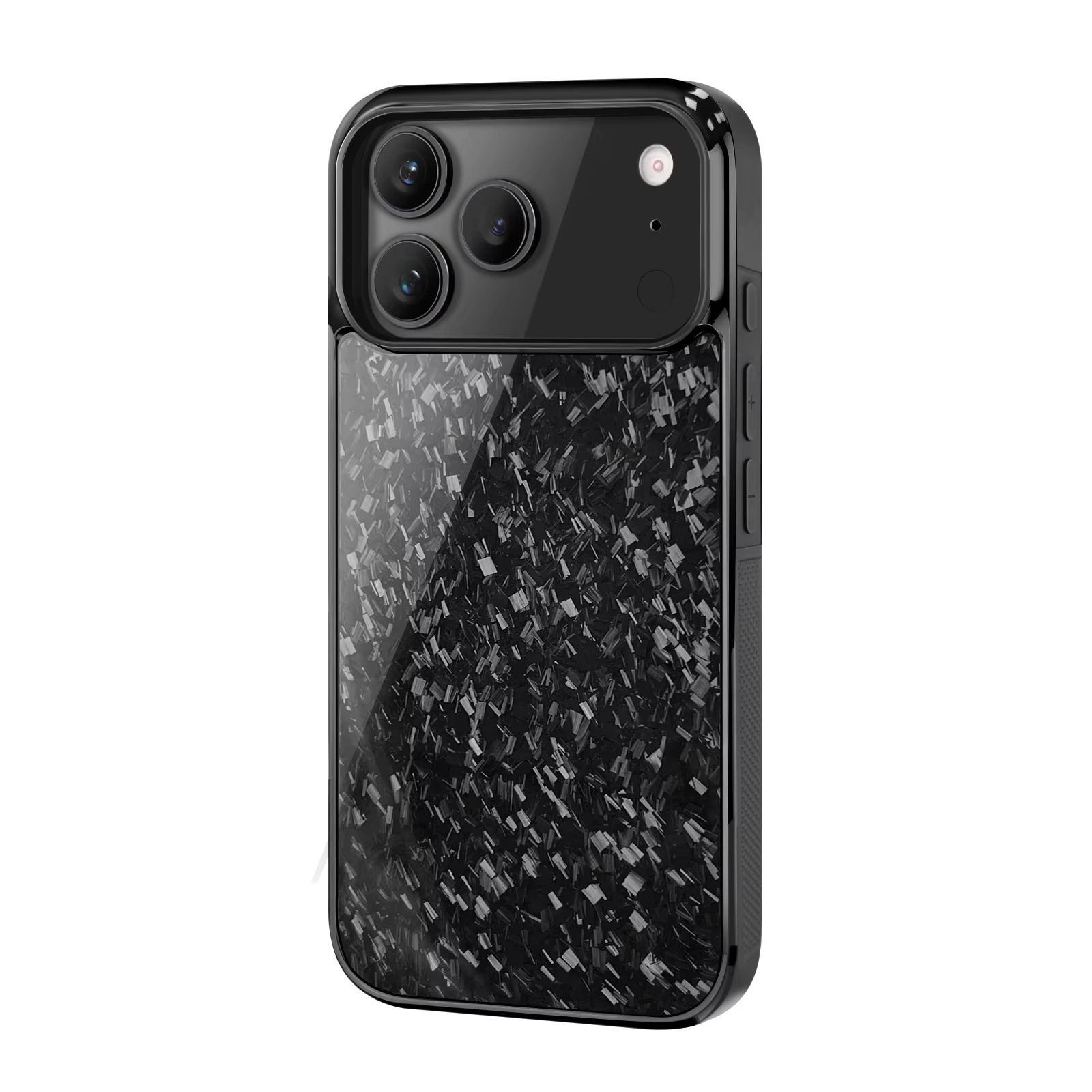 Premium iPhone Case — Real Forged Carbon Fiber MagSafe Cover with Shockproof Full-Coverage TPU Hybrid Design & Non-Slip Textured Finish