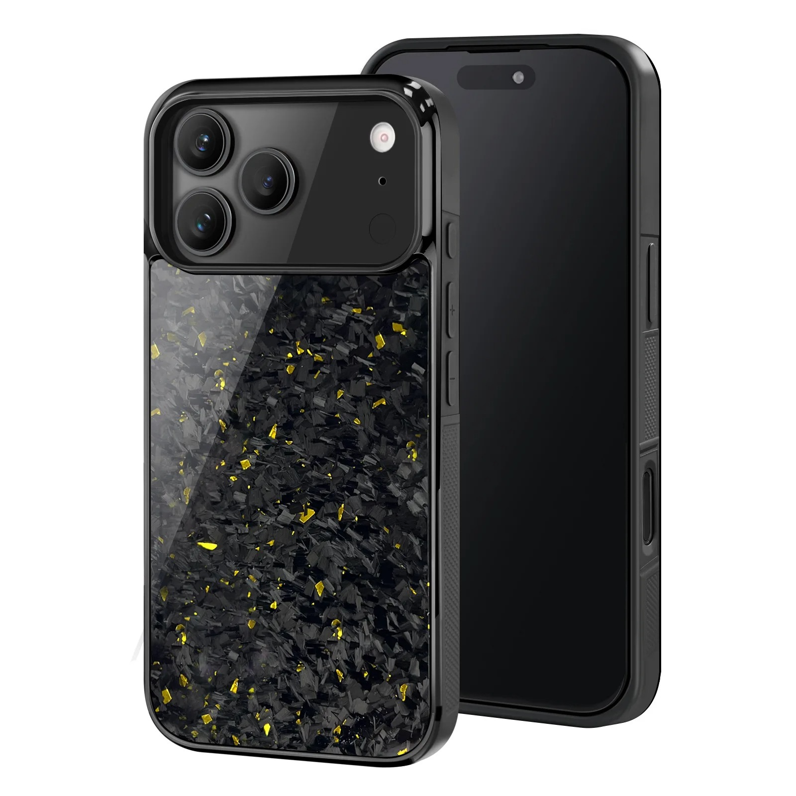 Premium iPhone Case — Real Forged Carbon Fiber MagSafe Cover with Shockproof Full-Coverage TPU Hybrid Design & Non-Slip Textured Finish