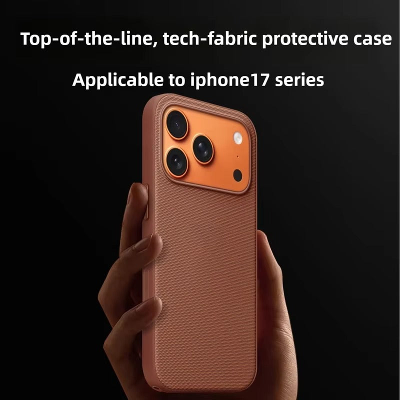 Premium iPhone Case — Woven MagSafe Strong Magnetic Cover with Wireless Charging, Anti-Fingerprint Non-Slip Waterproof Fabric Design
