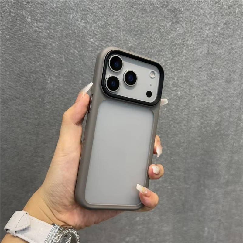 Rugged Magnetic iPhone Case Shockproof Camera Protection — Matte Hybrid Armor Cover with Active Touch Buttons, Anti-Fingerprint Hard Shell