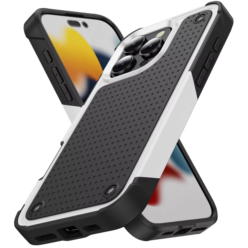 Rugged Shockproof iPhone Case — Military Grade Armor Bumper Cover with Heavy-Duty Protection, Anti-Fingerprint Matte Grip, Scratch & Drop Resistant