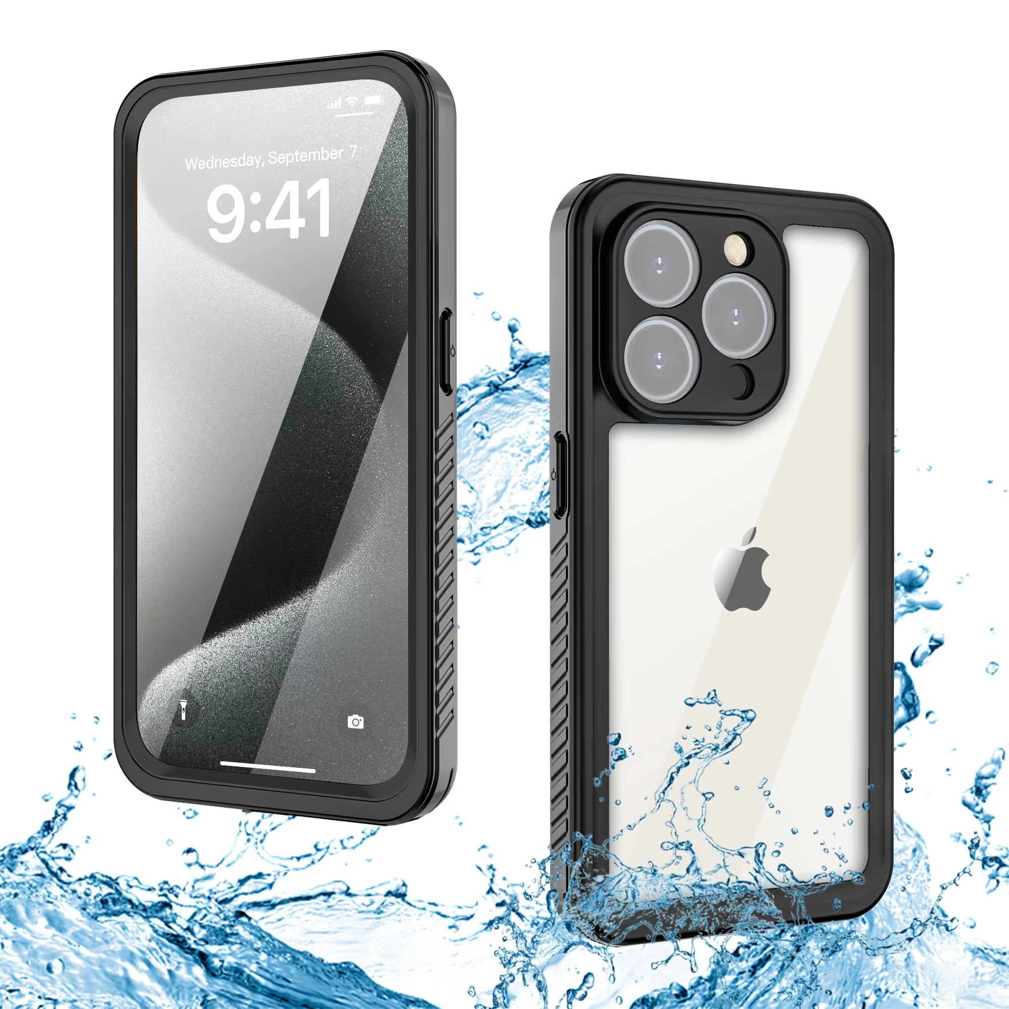 Rugged iPhone Case — IP68 Waterproof Full-Body Magnetic Cover with Built-In Screen Protector, Dual-Layer Drop Protection and 360° Dustproof Non-Slip Design