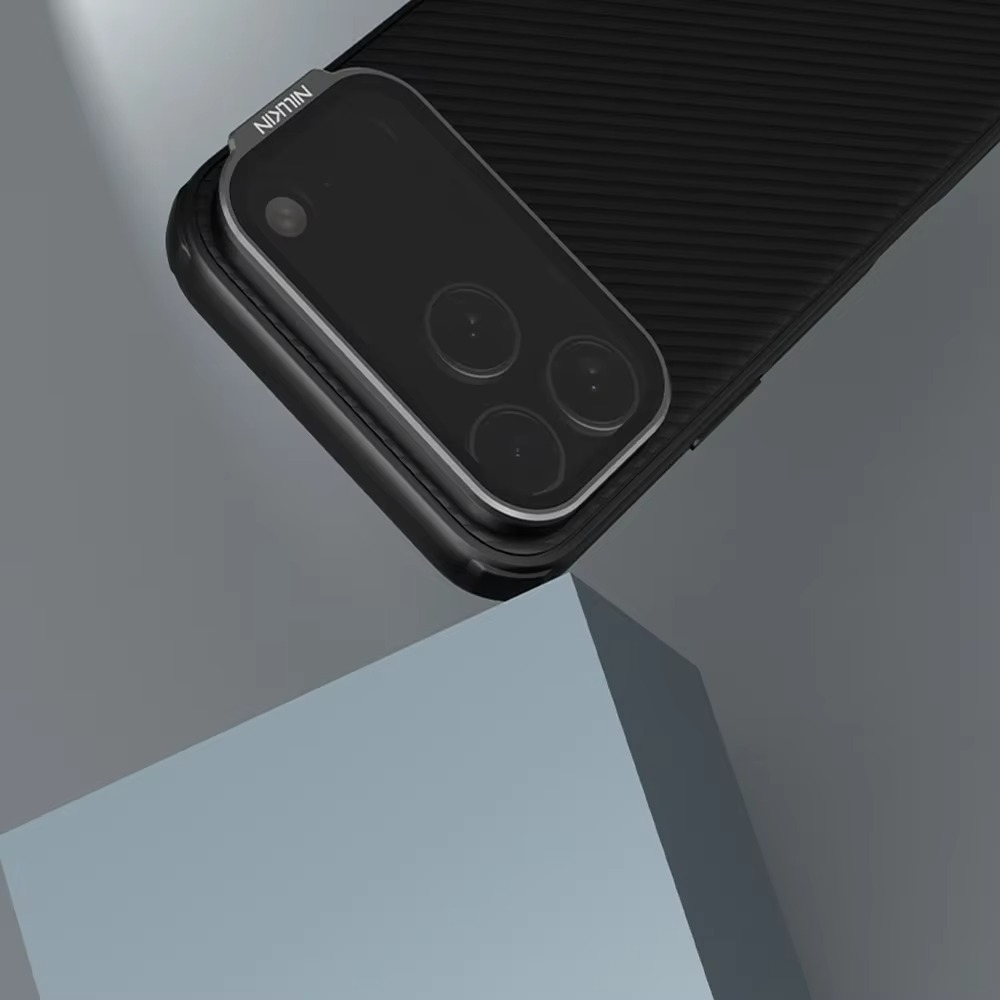 Rugged iPhone Case — MagSafe CamShield Cover with Foldable Lens Stand, Shockproof Textured PC Half-Wrapped Non-Slip Protective Design