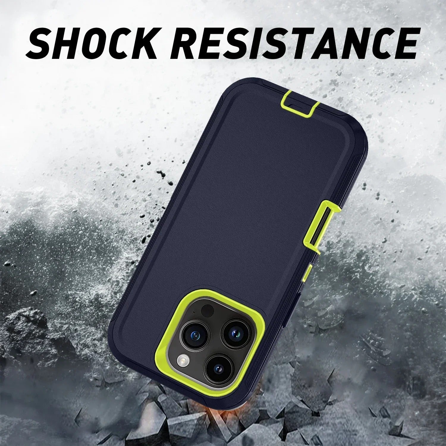 Rugged iPhone Case — Ott Armor Shockproof Defender Cover with Dual-Layer PC+TPU Protection, Drop-Proof Full-Coverage Design & Matte Non-Slip Finish