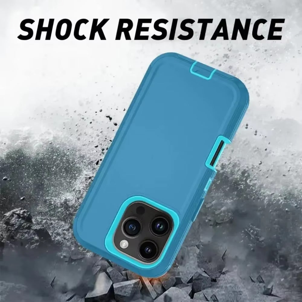 Rugged iPhone Case — Ott Armor Shockproof Defender Cover with Dual-Layer PC+TPU Protection, Drop-Proof Full-Coverage Design & Matte Non-Slip Finish