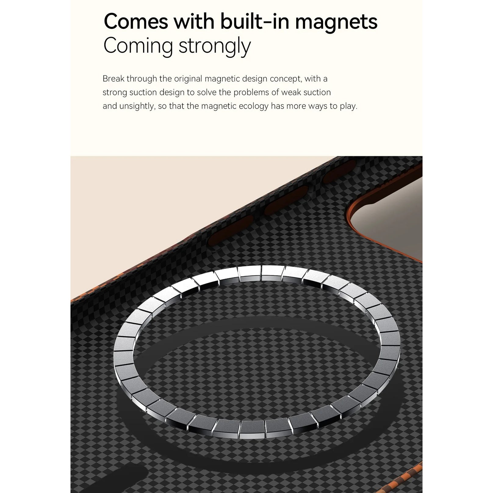 Luxury iPhone Case — Kevlar Carbon-Fiber Texture MagSafe Cover with Tough Shockproof PC Protection and Wireless-Charging Safe Design