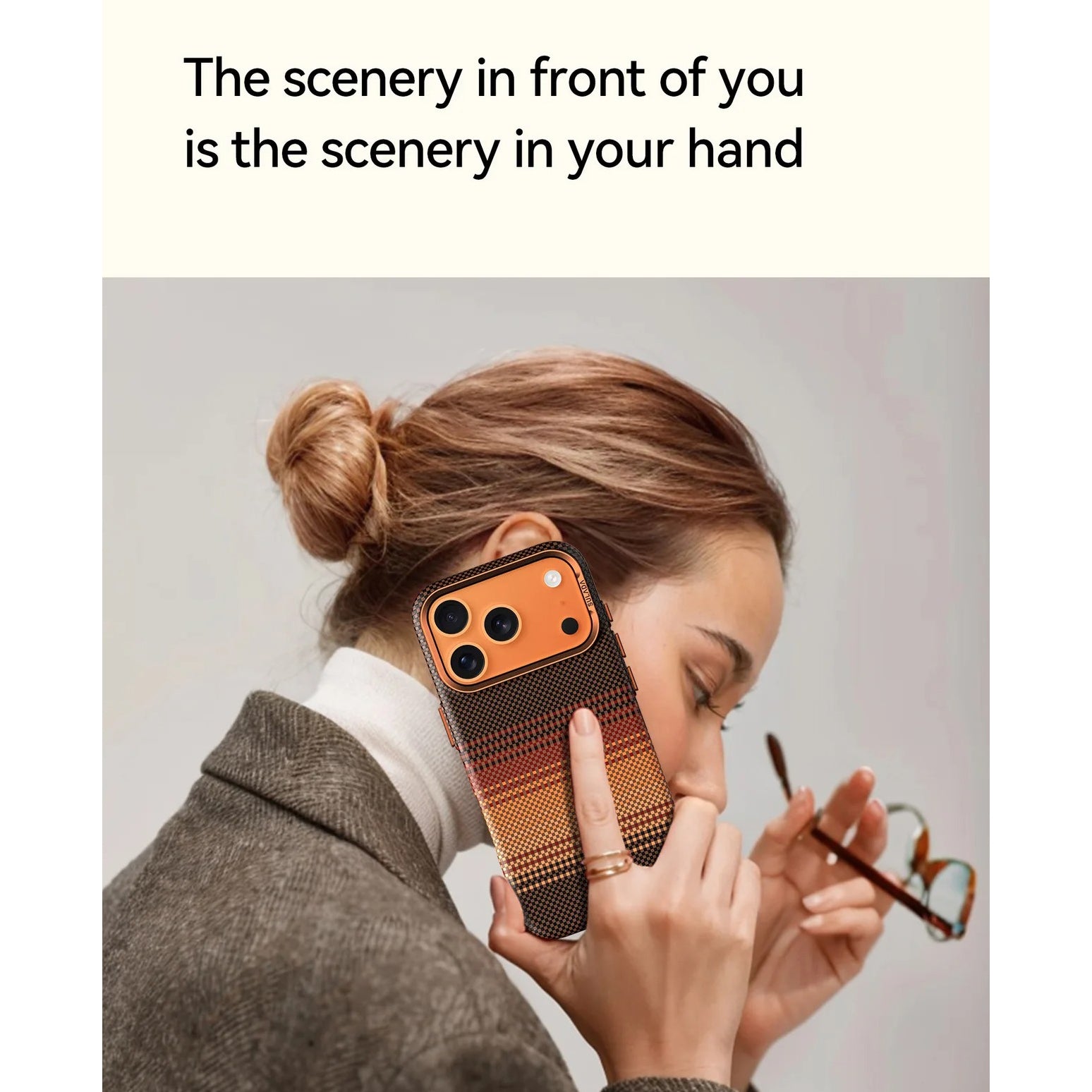 Luxury iPhone Case — Kevlar Carbon-Fiber Texture MagSafe Cover with Tough Shockproof PC Protection and Wireless-Charging Safe Design