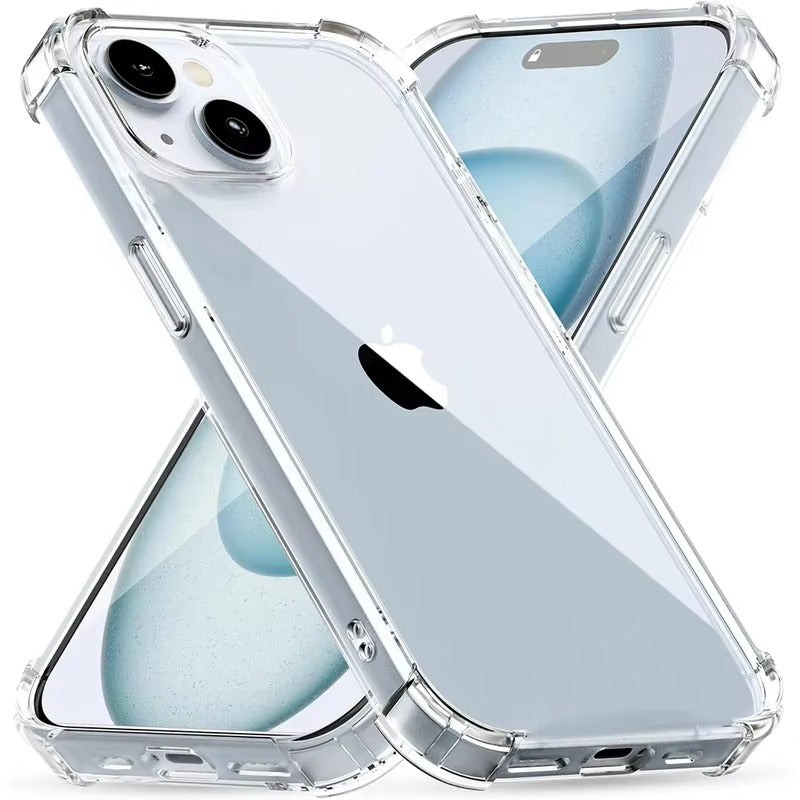 Ultra-Thin iPhone Case — Clear Silicone Full Coverage, Anti-Fingerprint, Anti-Scratch, Dustproof, Lightweight, Waterproof, Non-Slip Back Cover