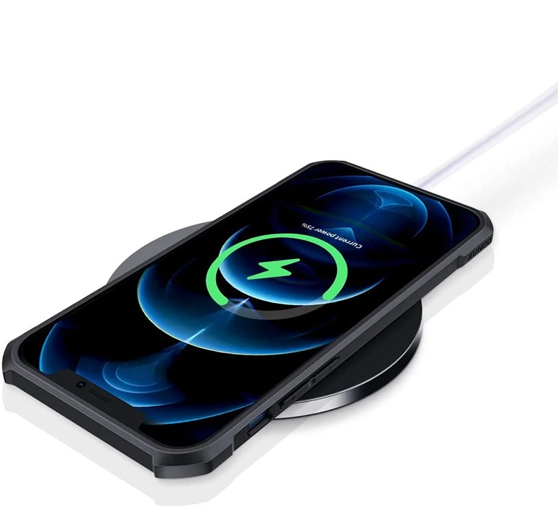 Shockproof Magnetic Clear iPhone Case — Acrylic + TPU Hybrid Back Cover with Anti-Fingerprint Grip and Camera Protection