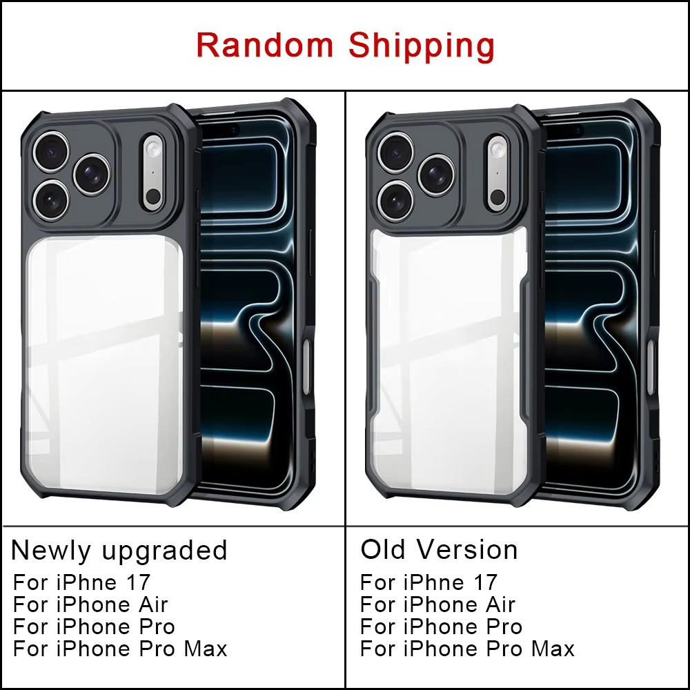 Shockproof Magnetic Clear iPhone Case — Acrylic + TPU Hybrid Back Cover with Anti-Fingerprint Grip and Camera Protection