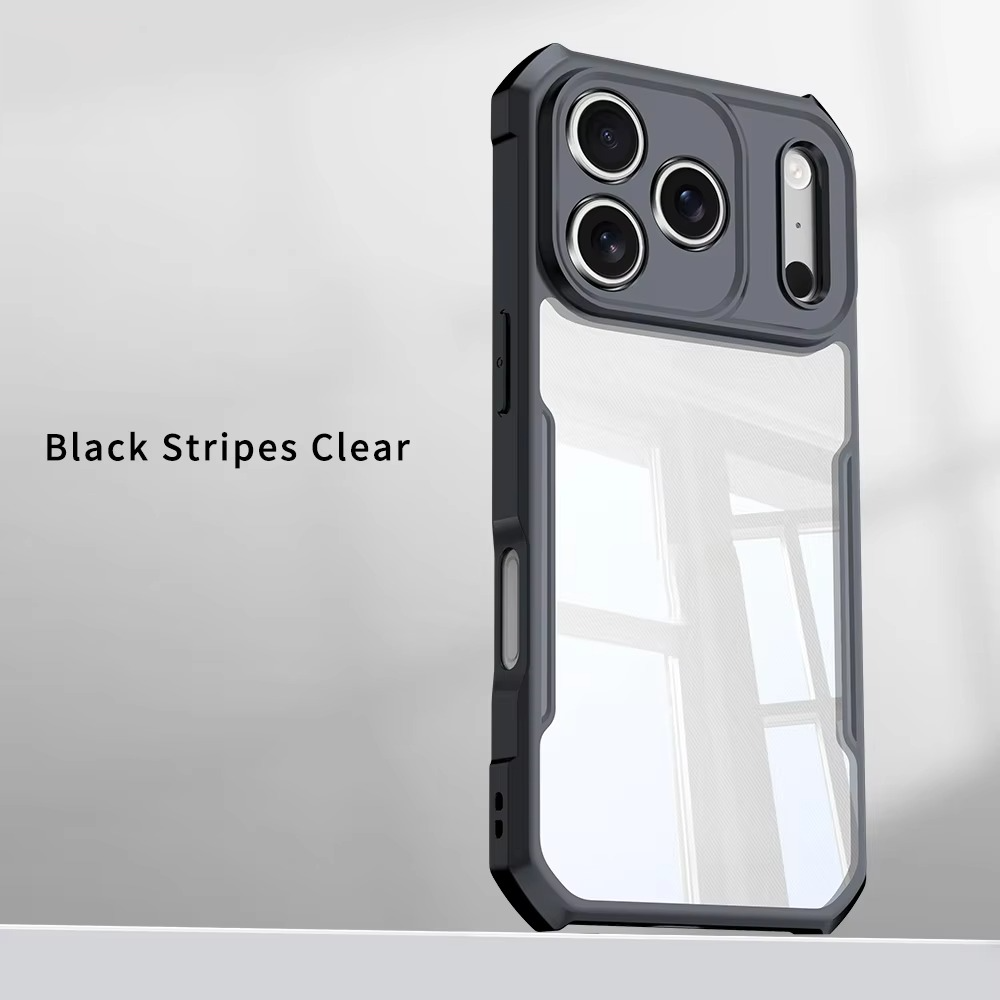 Shockproof Magnetic Clear iPhone Case — Acrylic + TPU Hybrid Back Cover with Anti-Fingerprint Grip and Camera Protection