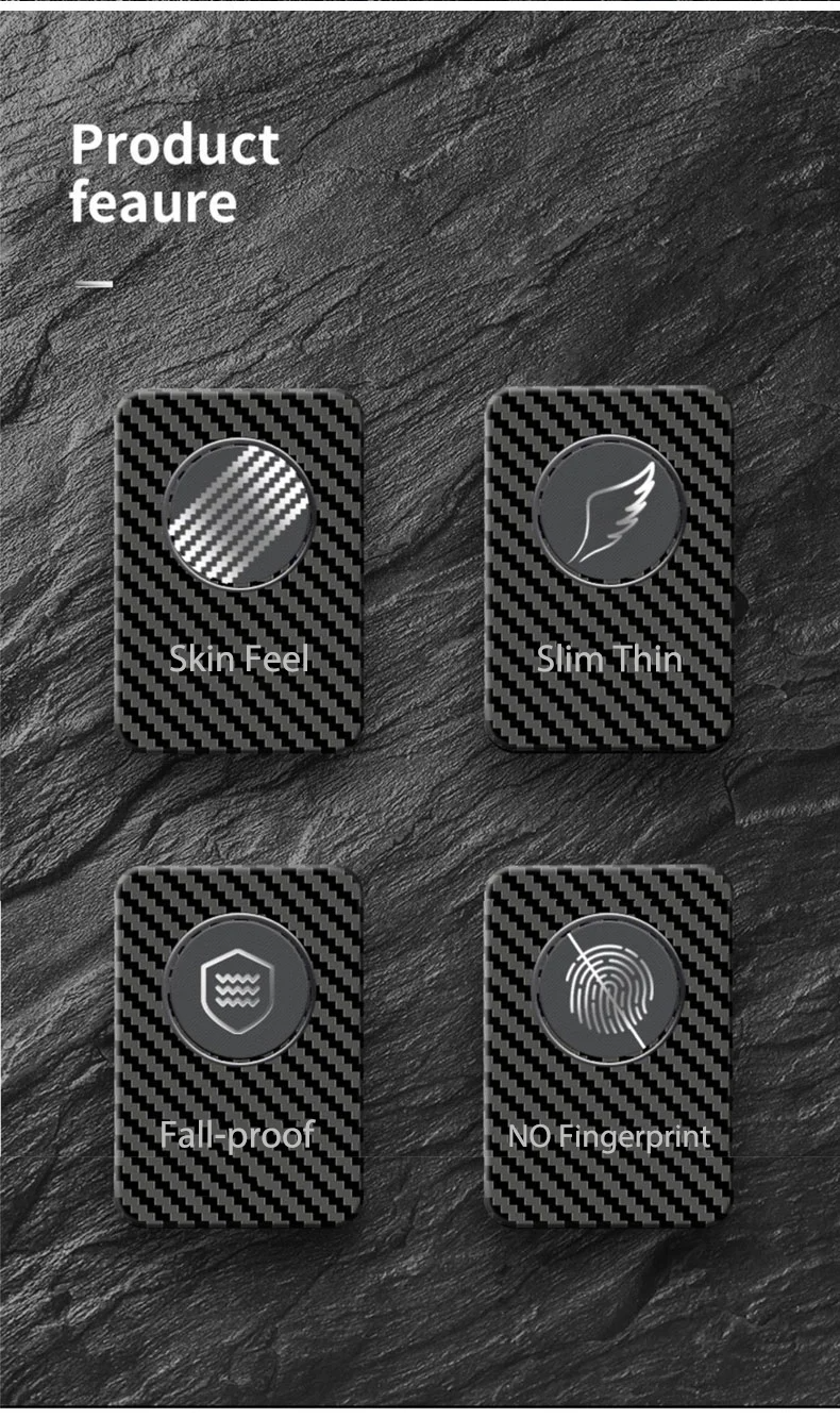 Ultra-Slim iPhone Case MagSafe Compatible Carbon Fiber Cover — Frameless Matte Design, Magnetic Wireless Charging, Cooling Shockproof Anti-Fingerprint Protection