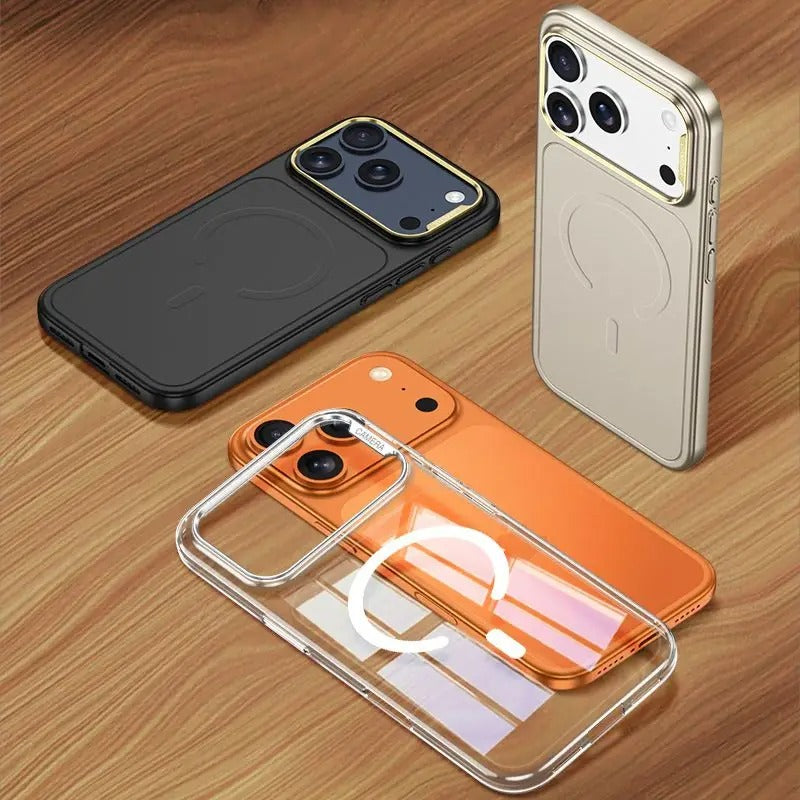 Ultra-Slim iPhone Case — AG Frosted Matte Magnetic Cover with MagSafe Support, Shockproof Anti-Fingerprint Lightweight Design & Soft Half-Wrapped Protection