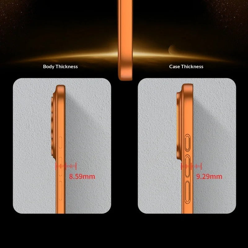 Ultra-Slim iPhone Case — AG Frosted Matte Magnetic Cover with MagSafe Support, Shockproof Anti-Fingerprint Lightweight Design & Soft Half-Wrapped Protection