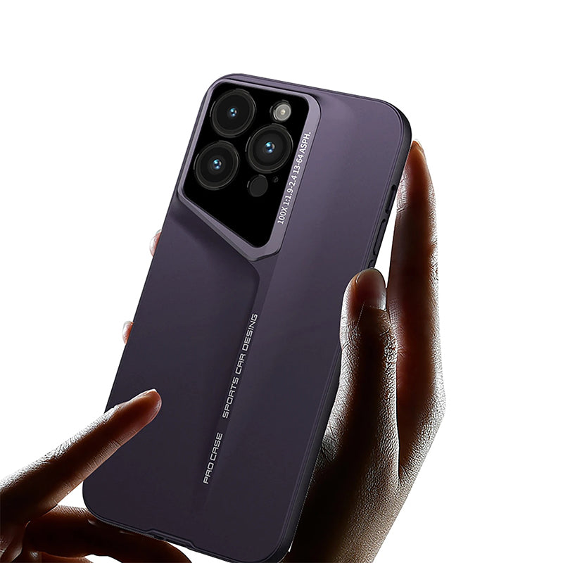 Ultra-Slim iPhone Case — Matte Blade-Texture Hard PC Cover with Frosted Lens Protection, Magnetic Lightweight Non-Slip Design & Drop-Proof Ultra-Thin Profile