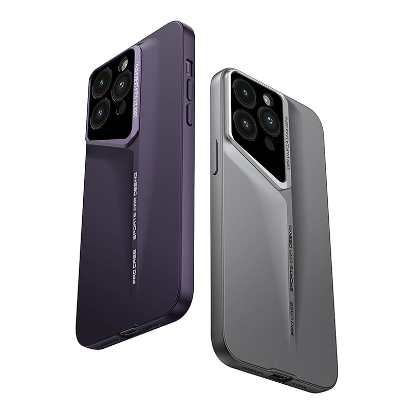 Ultra-Slim iPhone Case — Matte Blade-Texture Hard PC Cover with Frosted Lens Protection, Magnetic Lightweight Non-Slip Design & Drop-Proof Ultra-Thin Profile