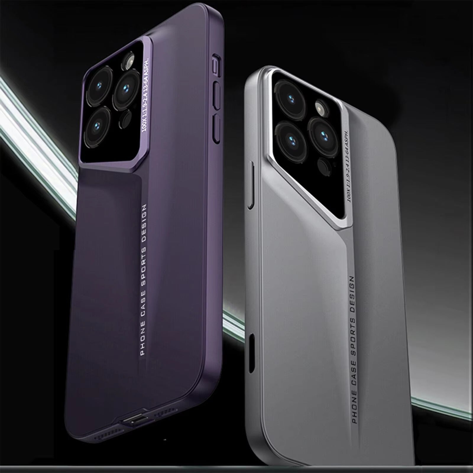 Ultra-Slim iPhone Case — Matte Hard PC Shockproof Cover with Frosted Lens Protection, Anti-Fingerprint Anti-Scratch Non-Slip Design