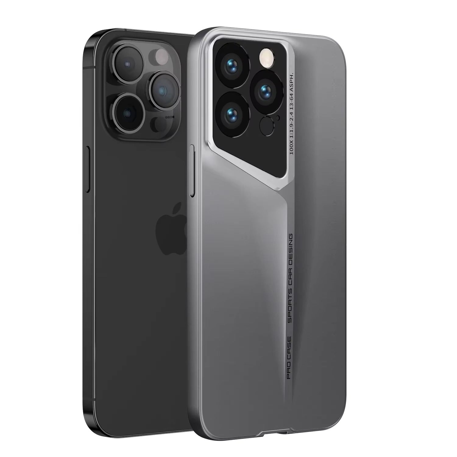 Ultra-Slim iPhone Case — Matte Hard PC Shockproof Cover with Frosted Lens Protection, Anti-Fingerprint Anti-Scratch Non-Slip Design