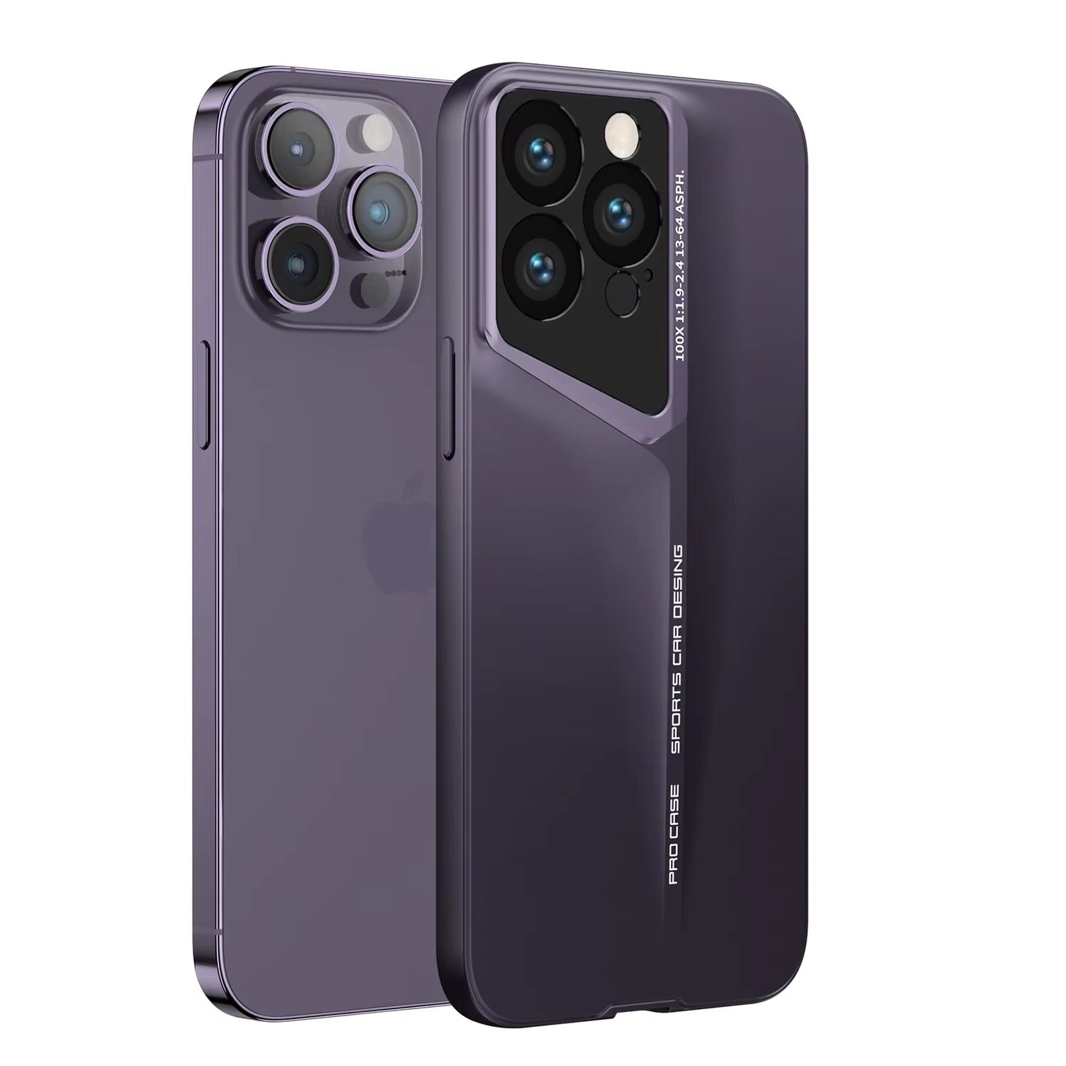 Ultra-Slim iPhone Case — Matte Hard PC Shockproof Cover with Frosted Lens Protection, Anti-Fingerprint Anti-Scratch Non-Slip Design