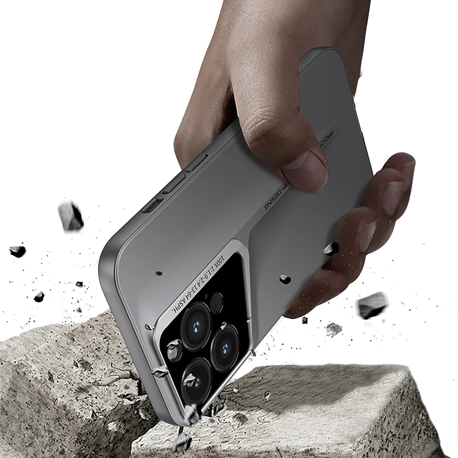 Ultra-Slim iPhone Case — Matte Hard PC Shockproof Cover with Frosted Lens Protection, Anti-Fingerprint Anti-Scratch Non-Slip Design