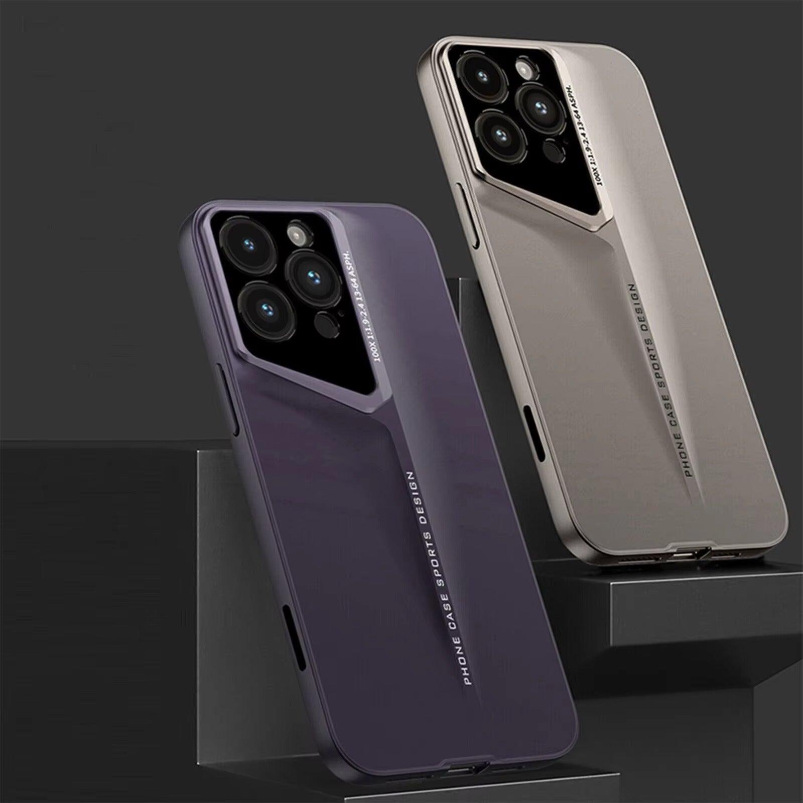 Ultra-Slim iPhone Case — Matte Hard PC Shockproof Cover with Frosted Lens Protection, Anti-Fingerprint Anti-Scratch Non-Slip Design