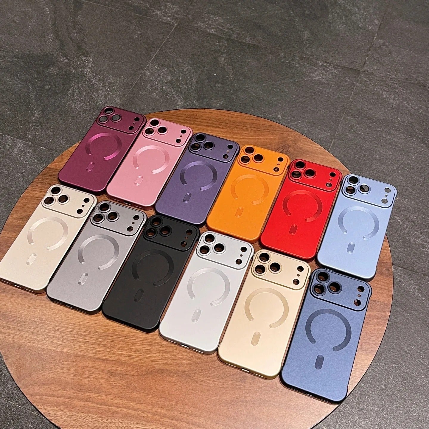 Ultra-Thin iPhone Case — PC Frameless Half-Wrapped Shockproof Cover, Anti-Fingerprint, Non-Slip, Lightweight Protective Design