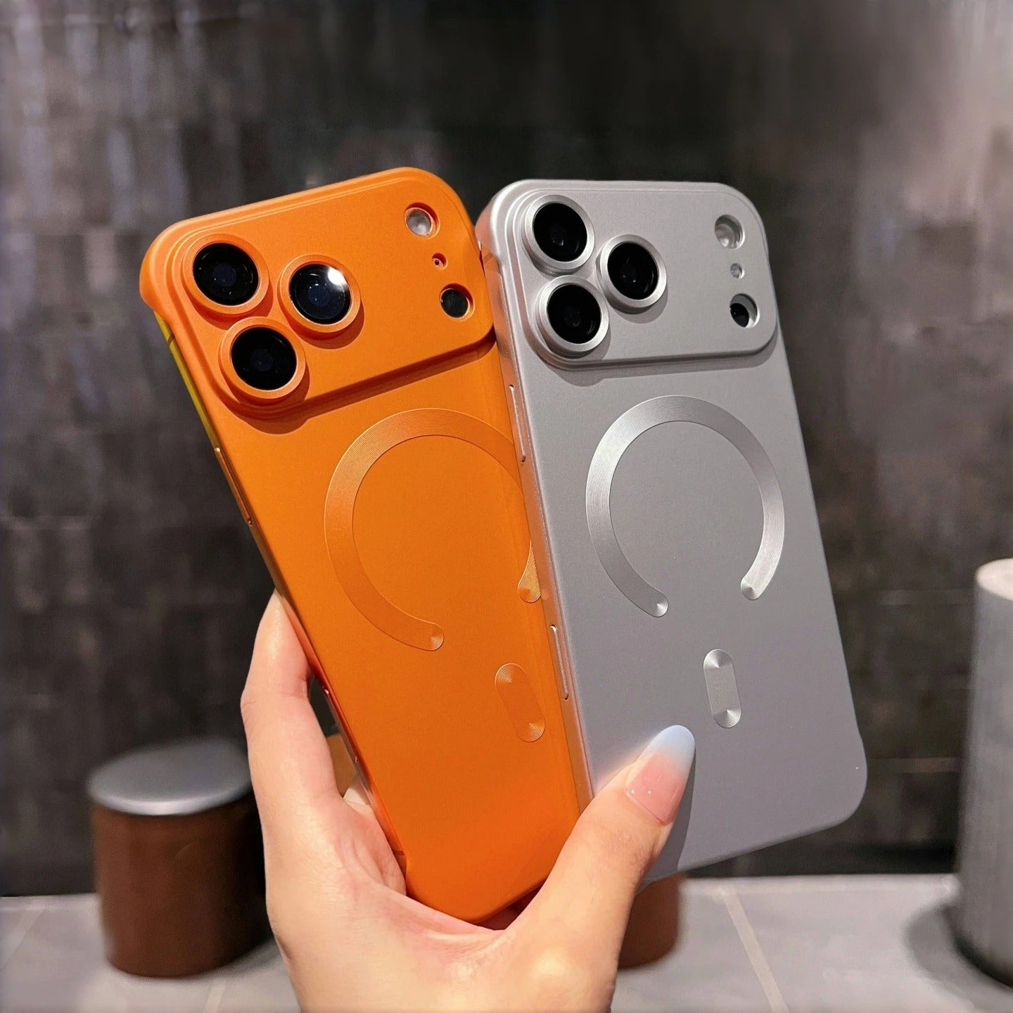 Ultra-Thin iPhone Case — PC Frameless Half-Wrapped Shockproof Cover, Anti-Fingerprint, Non-Slip, Lightweight Protective Design