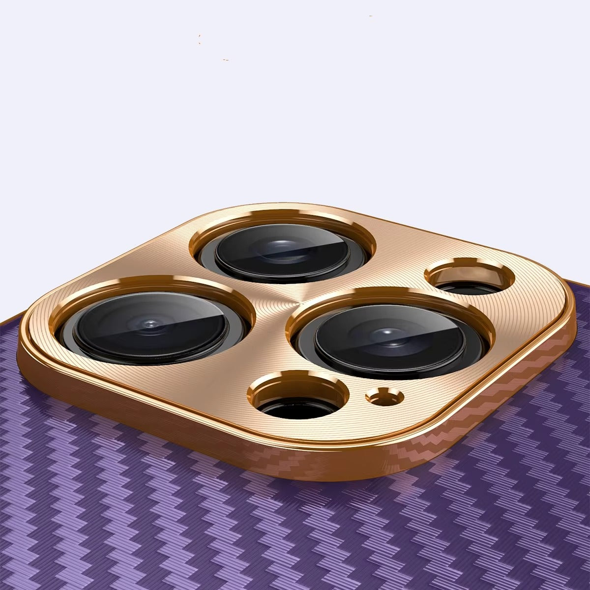 Luxury iPhone Case 3D Carbon Fiber Leather Cover — Plated Finish, Alloy Metal Lens Protection, Shockproof Non-Slip Design, Dustproof and Anti-Fingerprint